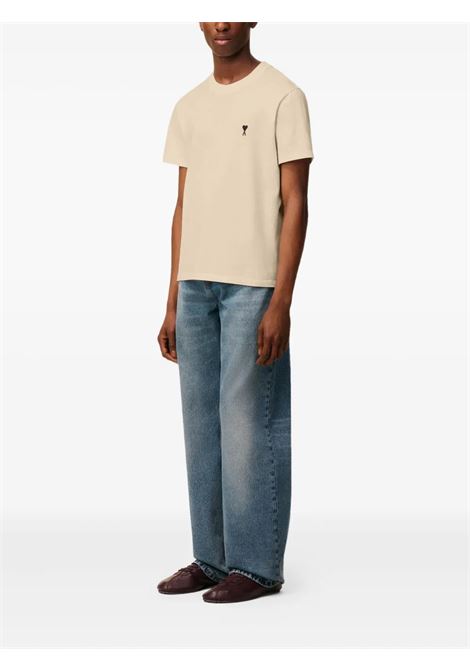 t-shirt contasted adc unisex creama AMI PARIS | HTS346.724229